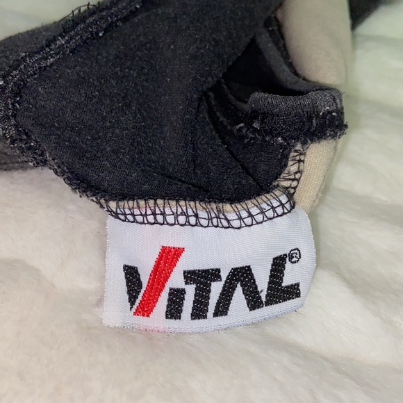 VITAL Racerback Sports Bra Cotton Polyester Spandex Blend Gray Medium M Med VTG? - Picture 5 of 6